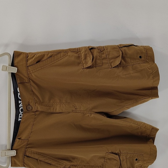 Iron Co Mens Brown Cargo Pocket Shorts Size 34 - Picture 3 of 7